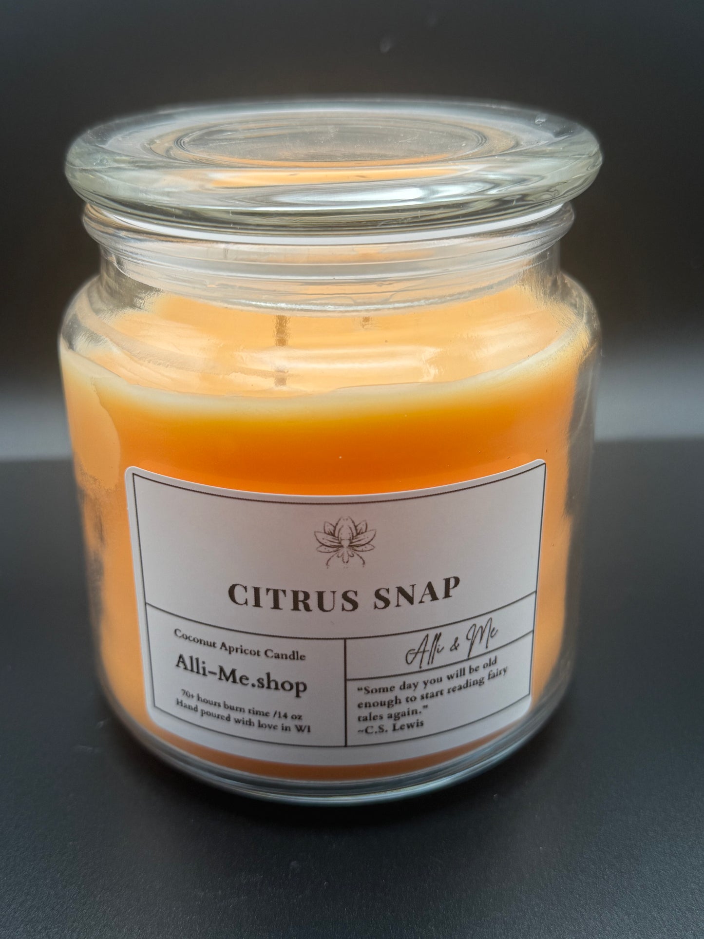 14 oz Apricot/Coconut Wax Candle