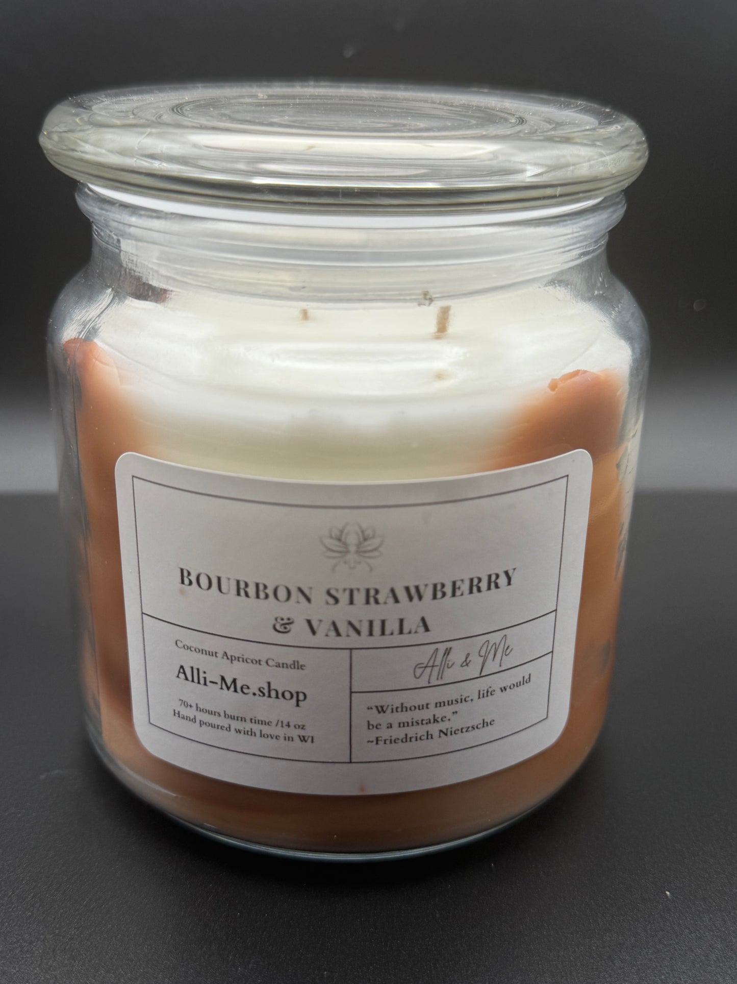 14 oz Apricot/Coconut Wax Candle