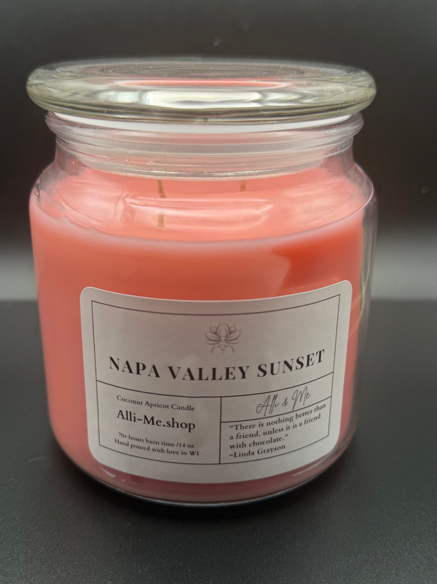 14 oz Apricot/Coconut Wax Candle